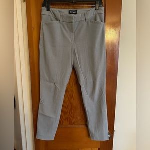 Express Grey Dress Pants size 8 stretch ankle cut